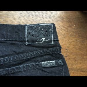 7 For All Mankind black boot-cut jeans size 28
